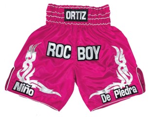 Shorts Boxe Anglaise Personnalisé : KNBXCUST-2041-Rose